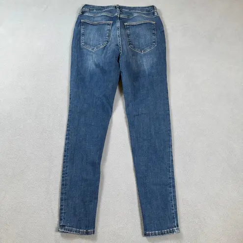 Arizona Jeans Womens 11 Blue High Rise Jegging Skinny Medium Wash Faded Denim