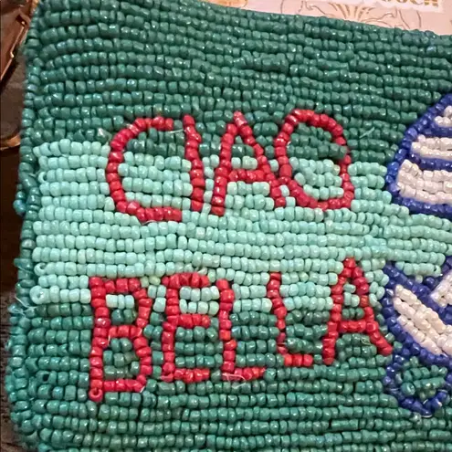 Wandering Moon | “Ciao Bella” Beaded Wallet Green