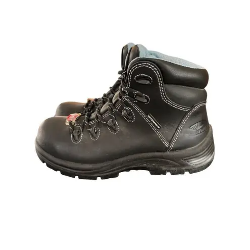 Avenger Womens Comp Toe Fraimer CT Leather Boots Size 8.5 Black
