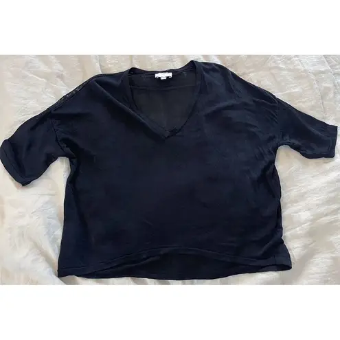 Witchery T Shirt | Oversized Black Short Sleeves