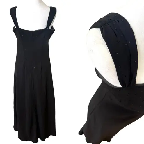 Evan Picone 90'Sā Y2K VINTAGE EVAN PICCONE BLACK SEQUIN FORMAL EVENING DRESS SZ. 10 - Image 5