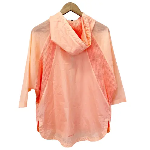 Adidas Neo Studio Womens M Windbreaker Jacket Nectar Peach Full Zip Activewear Pink Size M