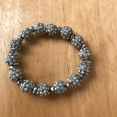 Metallic Silver Color bracelet Retro Disco Trendy