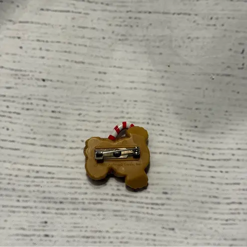 Hallmark  1982 Koala Candy Cane Holiday Christmas Pin Brooch