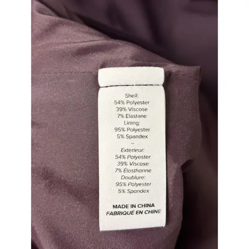 Cinq à Sept Kenna Off the Shoulder Skater Mini Dress Plum Purple Women's Size 4