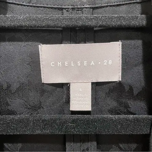 Chelsea 28 Jacquard Shawl Collar Blazer Jacket Black Size Small
