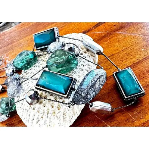 Vintage Beaded Necklace Triple Standed 22 inch 2 inch extender NY Mark …