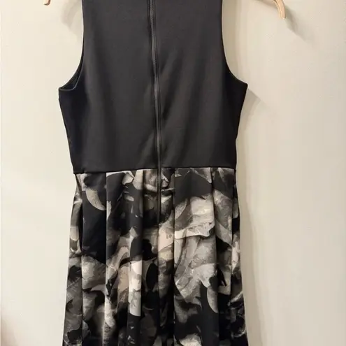Mossimo Supply Co Black and Gray Fit and Flare Mini Dress
