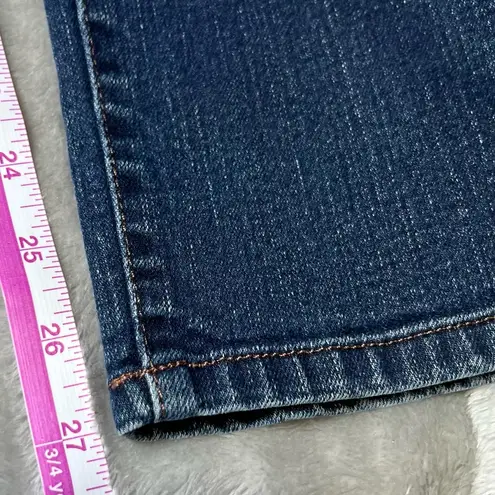 Bandolino Mandie Blue Jeans Womens 16S Embroidered Faded Casual Denim Classic