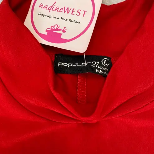 Popular 21 NWT - - Women’s Red A-Line Dress - Size L.