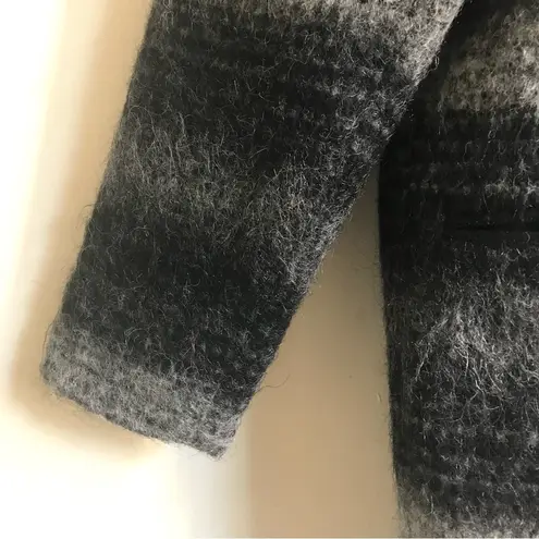 SOIA & KYO Alpaca, Mohair, Wool Blend Long Peacoat Grey Black size S