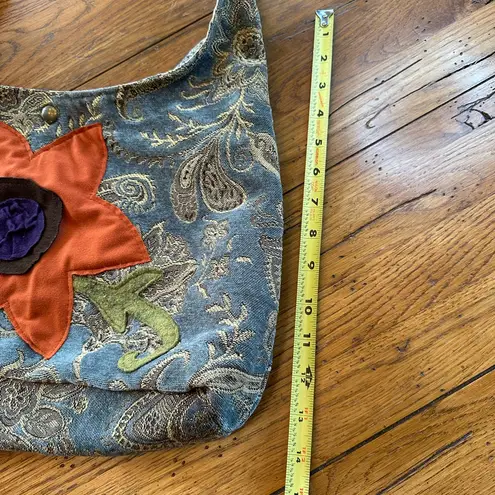 Cherella Shoulder Hobo Bag / Unique/ Rare Blue