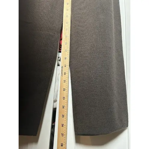 Dockers Women’s Tapered Crop Wool Blend Brown Straight Leg Pull On Pants XL