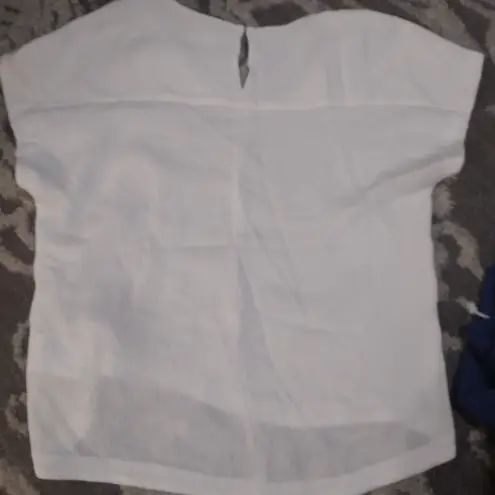 Club Monaco textured scoop neck top