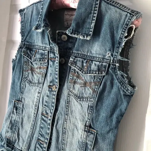 Aeropostale  denim vest, size small