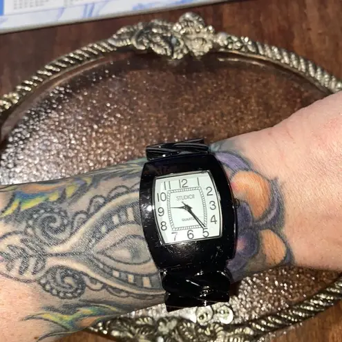 Studio Time Bangle Watch Black