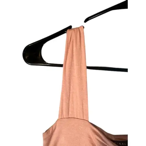 Final Touch Blush Pink Sleeveless Side Knot Tie Cropped Top Women Sz S