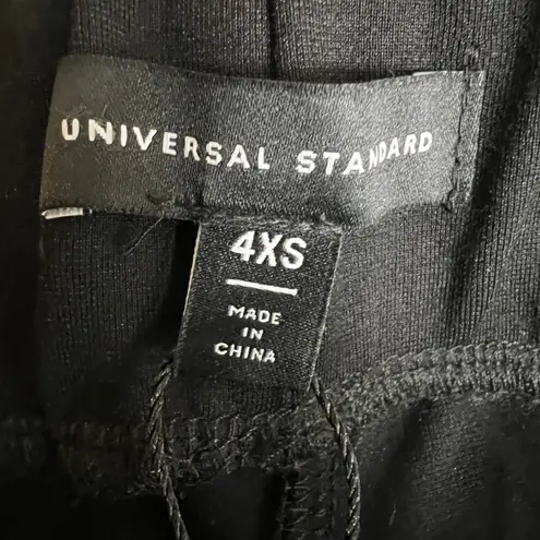 Universal Standard Women's Black Skinny Ponte Pant Red Stripe 4XS (00-0) New