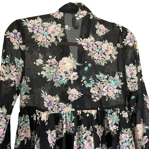 Ban Jara NWT, Floral Babydoll Mini Dress, Sz XS