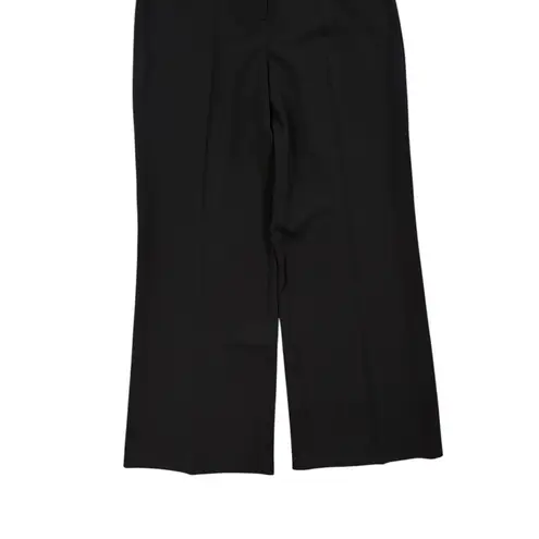 St. John Women's Size 6 Diana Straight Leg Crepe Marocain Black Pants Career