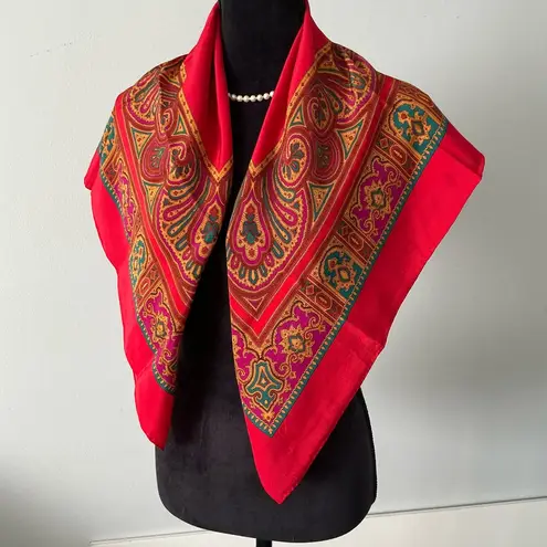 YSL Yves Saint Laurent silk scarf ๐น๐น