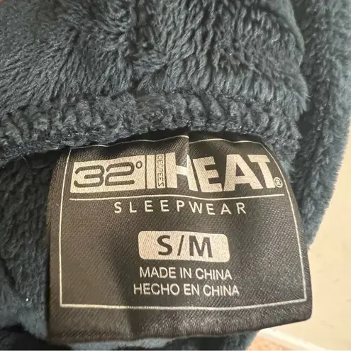 32 Degrees Heat Velour Sleepwear Sweater Dress Hooded Size Small Medium …