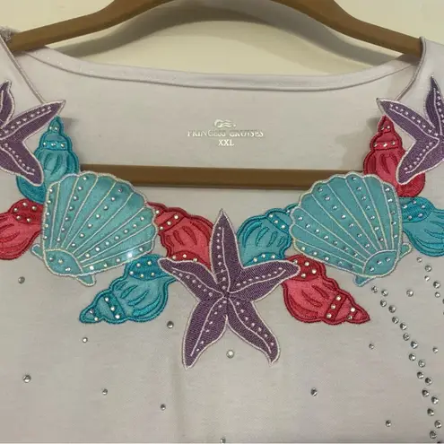 Princess Cruises Ocean Beach Themed White Short Sleeve XXL Shirt. 2185