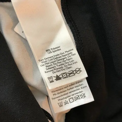 Eddie Bauer  Blue Pink Print Mid-Rise Cropped Activewear Leggings Size XS