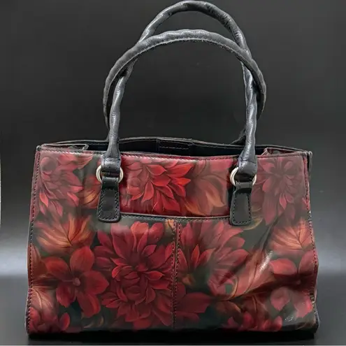 Patricia Nash Leather Primrose Satchel Rustic Mums Floral Shoulder Bag NO STRAP