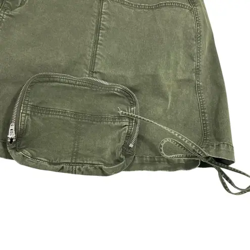 NEW SER.O.YA Finn Cargo Skirt Vintage Army Green Plus Size approx 3X Mini Skirt