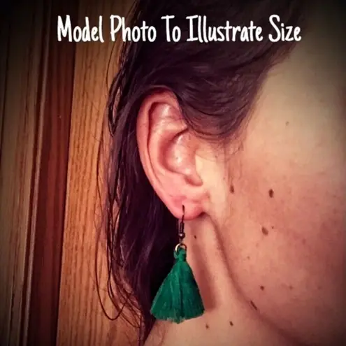 Handmade Tassel Earrings NEW Boho Festival Party Bright Pink USA