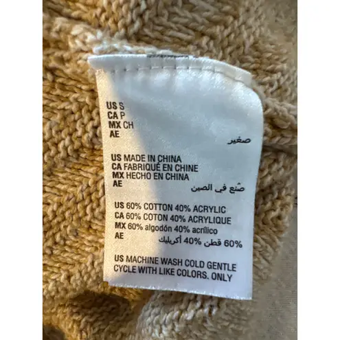 Style & Co Beige Knit Sweater Women’s Small Cotton Blend