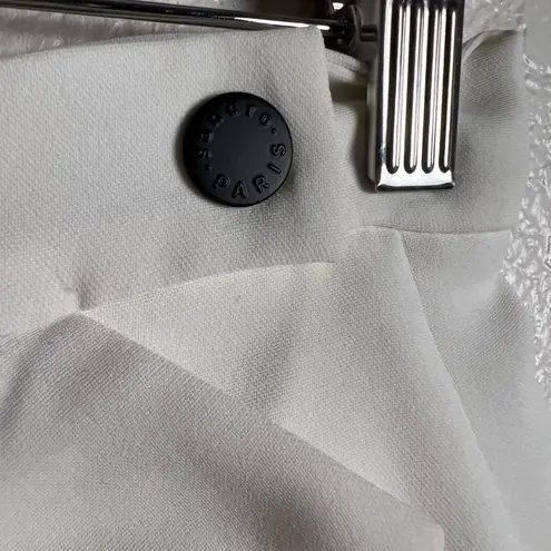 Sandro Paris Ecru Zoelle Asymmetric Button A-Line Mini Skirt S