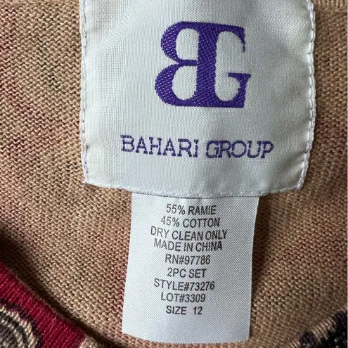 Picture Frame All Over Print on Red Artsy Grannycore Crewneck Button Cardigan