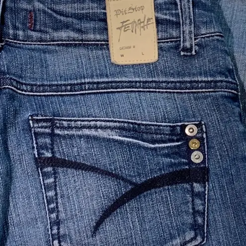 Pit Stop Jeans Distressed light Wash Skinny Jean Size 28 Blue