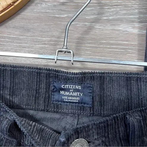 Citizens of Humanity  olivia high rise slim ankle corduroy‎ pants gray size 26