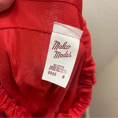 Malco Modes Cosette Chiffon Adult Petticoat Adjustable, Halloween Square Dance Red Size M