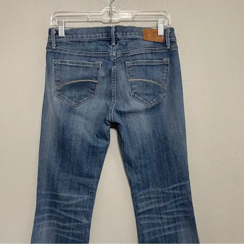 Driftwood Eva Boho Floral Embroidered Frayed Hem Flare Denim Jeans Sz 26