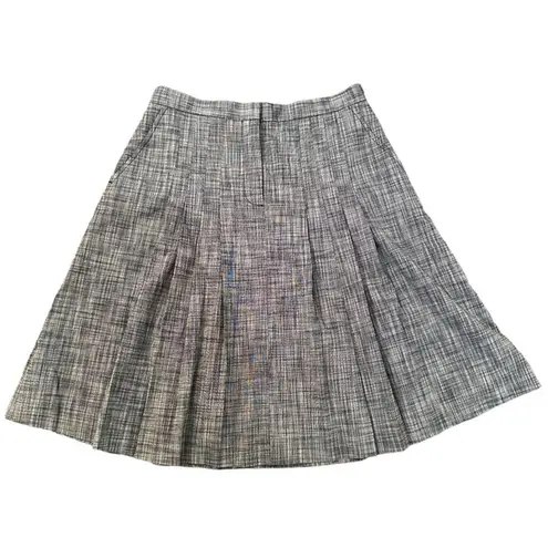 W By Worth navy blue pleated knee-length skirt size 4