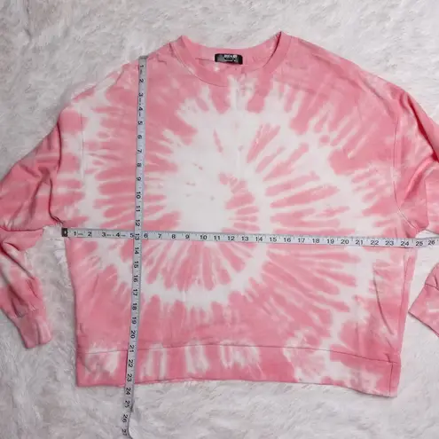Jolie & Joy Tie Dye Asymmetrical Sweatshirt Sz 1X Pink