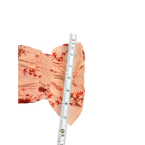 Cinq à Sept Womens Pale Rose Multi Floral Blouse dress shirt Size M SKU 7025