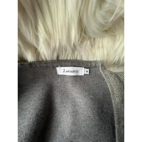 Stylish Anrabess Gray Long Sweater Coat