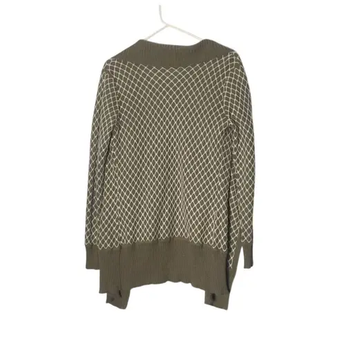 Carmen Marc Valvo Women's Open Front Wool Blend Cardigan Sweater Taupe S