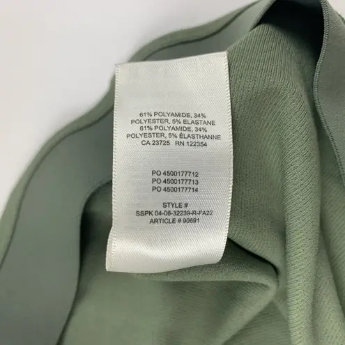 Aritzia Wilfred Sage Green Ribbed Pull On Bootcut Legging S