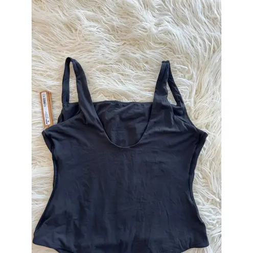 SKIMS Fits Everybody Square Neck Bodysuit Onyx Size Large