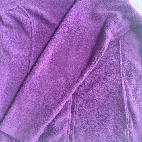 Bass Pro Shops Bass Pro Purple Full-Zip Womens Fleece Jacket Size M Outdoor Cozy Vintage Comfy