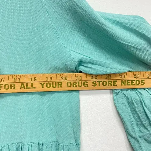 Suzanne Betro womens 100% rayon ¾ sleeve green top plus blouse size 2x