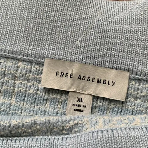 Free Assembly Tweed Mini Sweater Skirt Pull