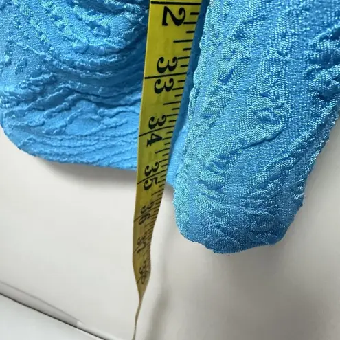 Ali Miles Tunic Womens XL Blue Textured Top Dress Artsy Lagenlook Unique…