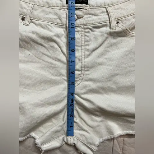 House of Harlow 1960 100% Cotton White High Rise Jean Shorts